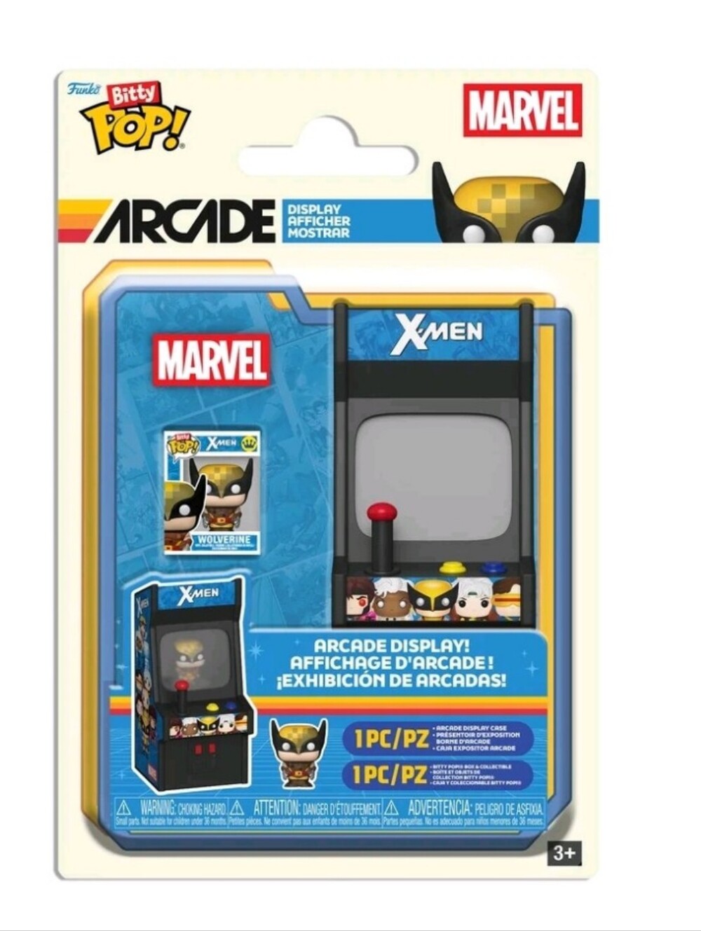 Funko Bitty POP Arcade: X-Men with Wolverine Collectible Vinyl Figure